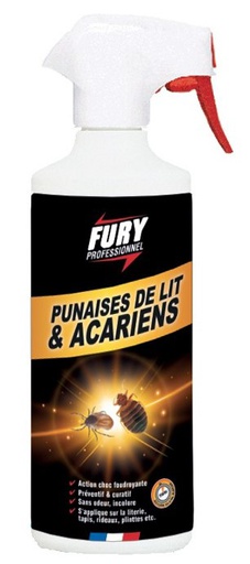 [8244] Fury Insecticide punaises de lit & acariens / Vapo 500ml