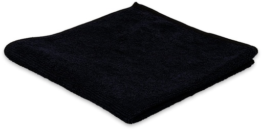 [2035] Chiffon microfibre BLACK 40x40cm Noir 300G/M2