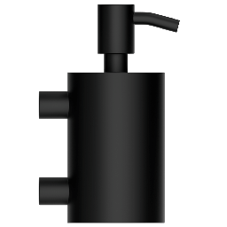 [S210-N] Duten distributeur de savon mural 0.40L, finition noir mat - Garantie 5 ans