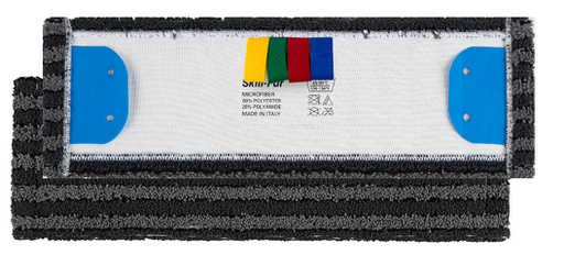 AP - Frange microfibre à languettes SKILL-FUR Noir 40cm