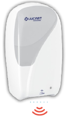 [5142] NVX Distributeur automatique savon Identity foam soap TOUCH FREE 900 blanc 892507